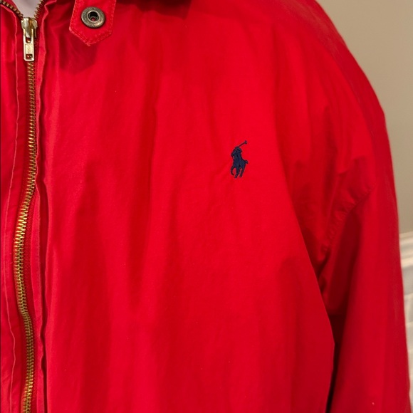 Polo by Ralph Lauren Men's Vibrant Red Bomber Jacket - Picture 2 of 5